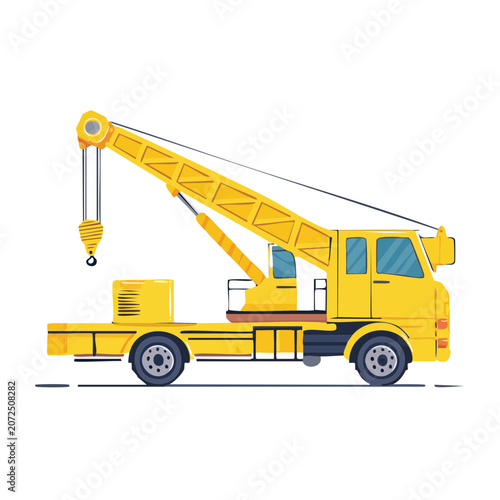 Yellow school bus flat vector illustration