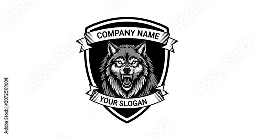 Bold Animal Badge Design With Panther Logo