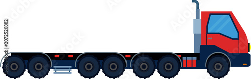 Fotografie Tow truck icon design concept, Tow truck symbols vector illustration