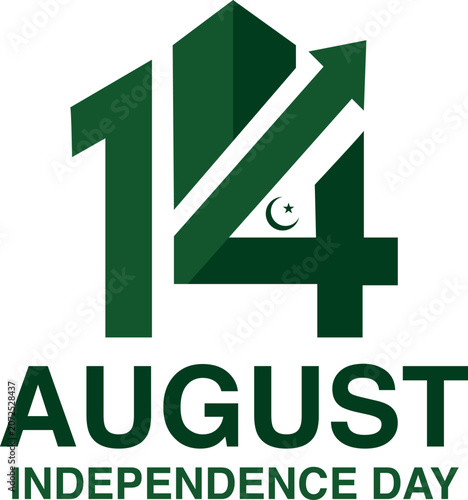 Pakistan Independence Day Graphic Logo