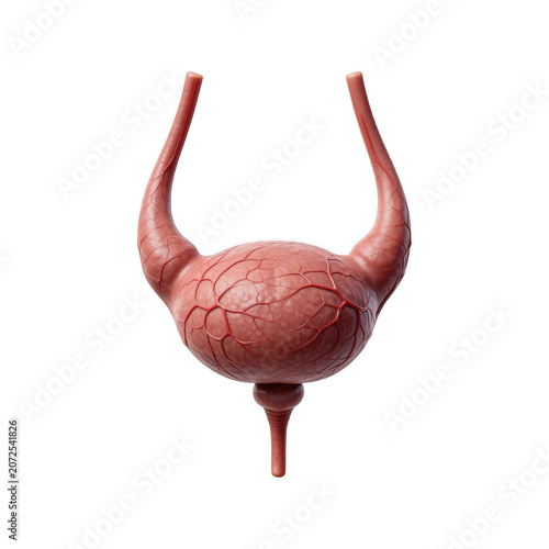 3d illustration of the human bladder isolated on transparent background