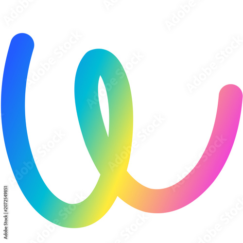Bright Abstract Gradient Line