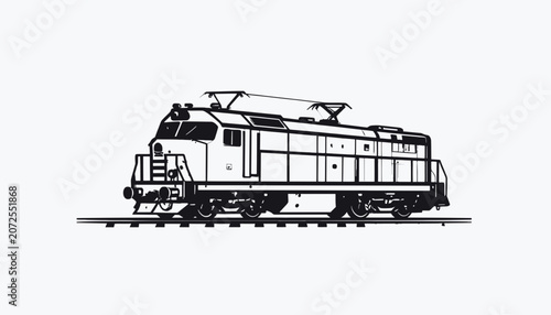 Electric locomotive train engine machine.