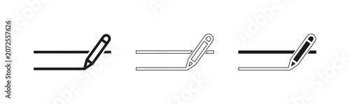 Tableau sur toile Pencil evolution stages graphic from traditional woodcase to mechanical lead pro
