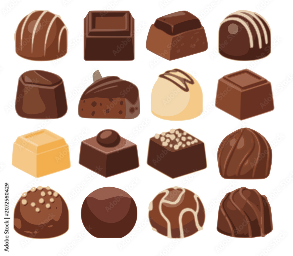 Fototapeta premium set of chocolate