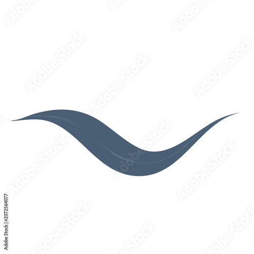 Blue flat ribbon vector graphic