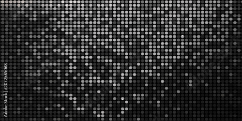 Obraz na plátne A shimmering mosaic of countless small, reflective circles creates an abstract, dynamic backdrop, evoking a sense of digital energy and modern design