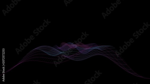 topographic map background showing hills and wavy lines like mountain contour lines created with modern digital art techniques