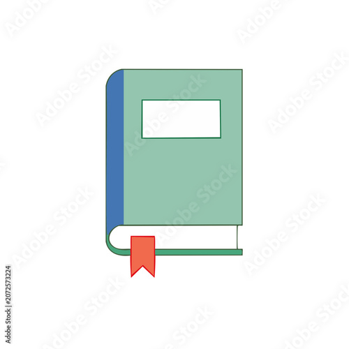 Flat vector illustration of a thermometer