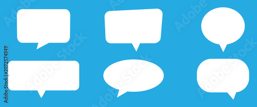 Foto Collection of cute blank dialogue boxes