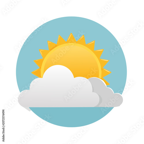 Sun and Clouds Weather Icon
