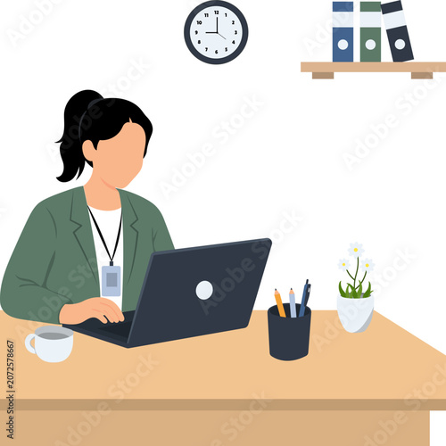 Office Administration Illustration