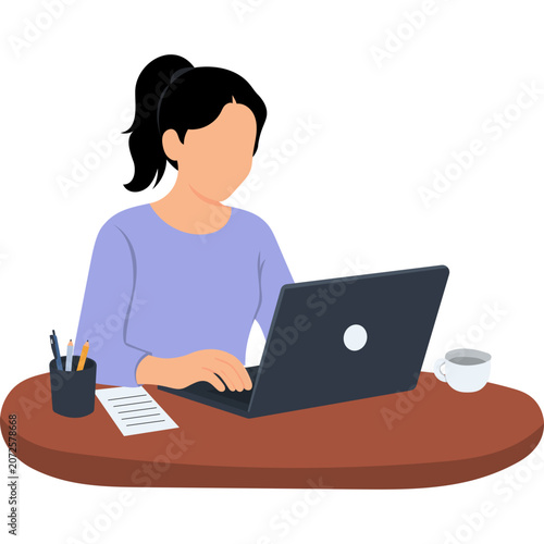 Office Administration Illustration