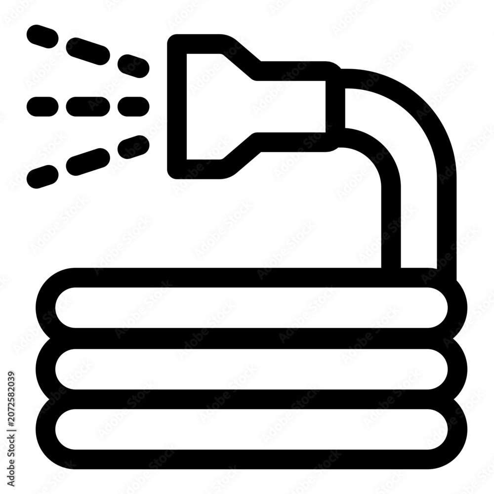 Фотография Hosepipe icon. Vector line icon