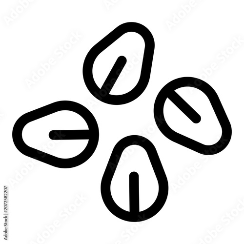 Seeds icon. Vector line icon
