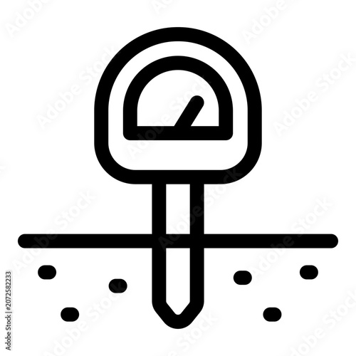 Soil Analysis icon. Vector line icon