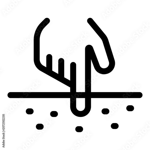 Soil Analysis icon. Vector line icon