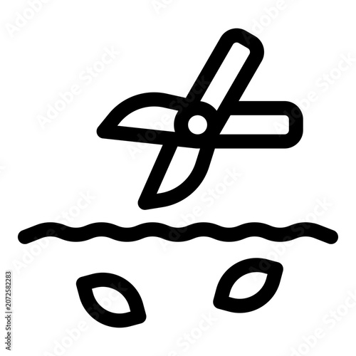 Trimming icon. Vector line icon