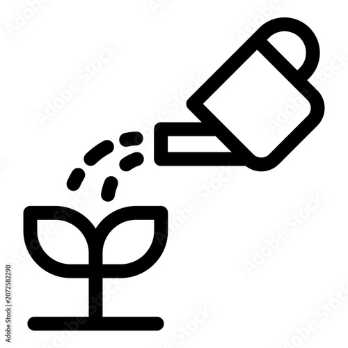 Watering Plants icon. Vector line icon