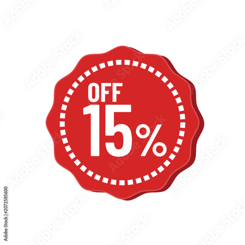 Circle Discount Lable