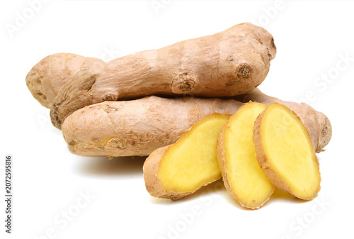 Ginger isolated on white background