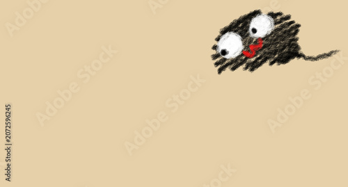 Tableau sur toile かわいいお化けのイラスト