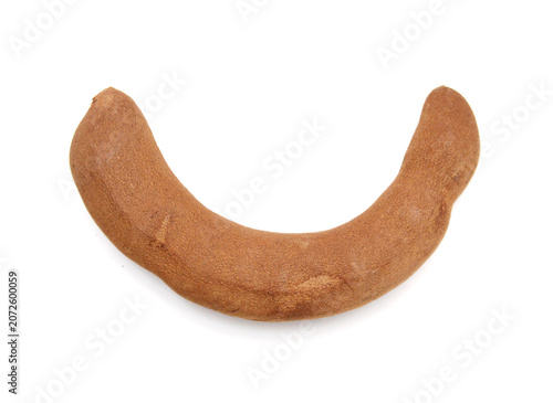 Sweet tamarind on a white background