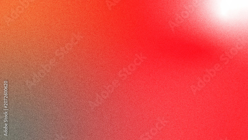 Fotografie Gradient background features a bold combination of fiery red and dark orange hues with a textured finish, offering an energetic aesthetic and convenient copy space for various digital applications