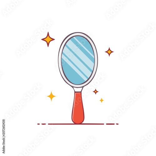 Flat vector illustration of a thermometer