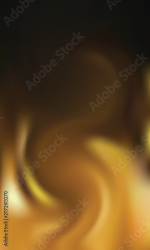 Warm, flowing gradient of golden yellow and deep brown, evoking fire or molten metal