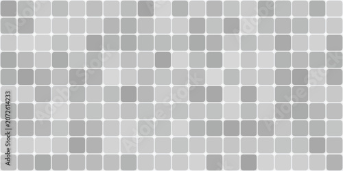 Abstract Gray Rounded Tile Grid Pattern Seamless Geometric Background For Modern UI And Design