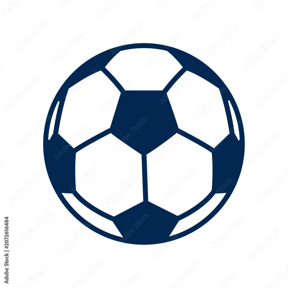 Fototapeta premium Football soccer icon isolated on white background. vector illustration
