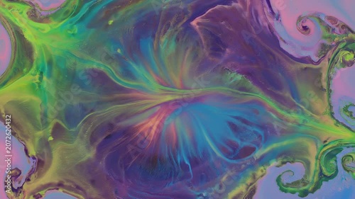 Vibrant Abstract Liquid Fluid Flow Art with Psychedelic Swirls and Dynamic Colorful Energy Patterns for Artistic Backgrounds