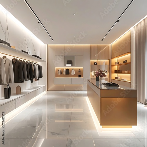 A modern, well-lit clothing store interior with sleek design (11)