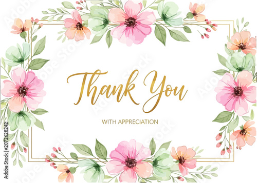 фотографія Thank you for your thoughtfulness card with greeting
