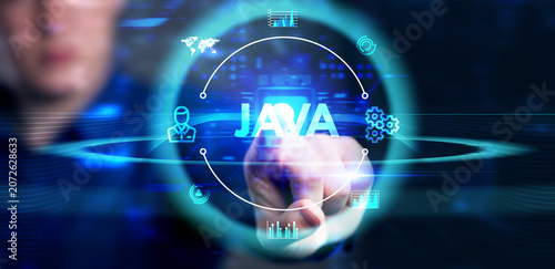 Software, web development, programming concept. Programming languages java and program. Software development.