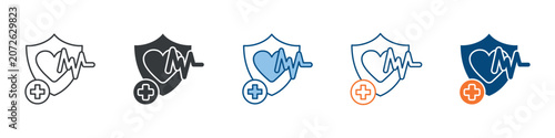 Foto Preventive Care Icon Set Multiple Style Collection
