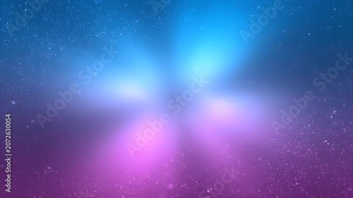 Abstract Blue and Purple Light Rays with Dust Particles Background Loop.