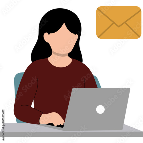 Handrawn Office Administration Illustration