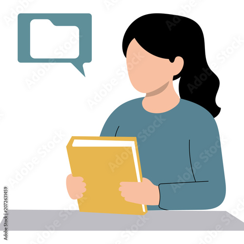 Handrawn Office Administration Illustration