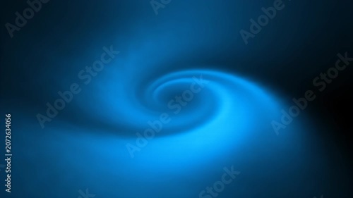 Abstract Blue Swirl Vortex Motion Background Loop.