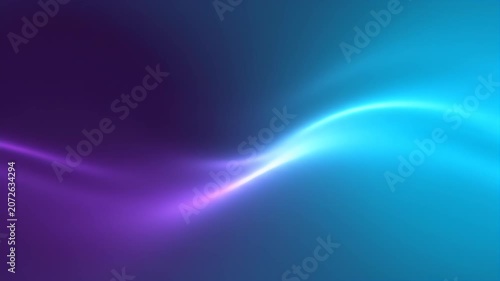 Abstract Neon Wave Background Loop - Dynamic Blue and Purple Light Flow.