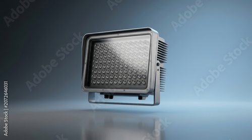 IR illuminator panel 3D render infrared illumination device for surveillance systems machine vision equipment and night vision imaging applications