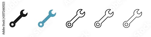 Εκτύπωση καμβά Mechanic spanner sign set