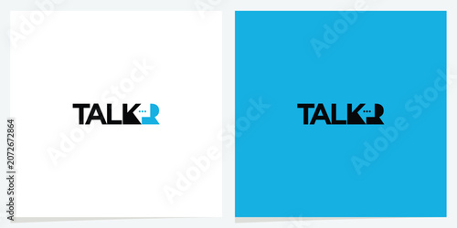 Talkr Modern Communication Logo.wordmark logo combining contemporary typography with communication-inspired details. Represents conversation, networking, and collaboration.
