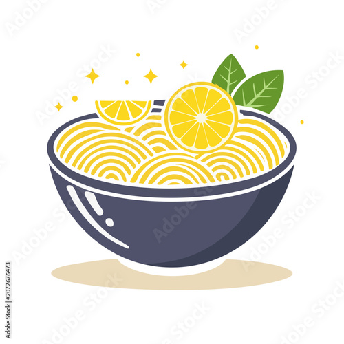 Sunflower vase flat illustration