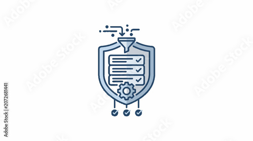 Professional cleaning spray bottles in blue halftone pattern