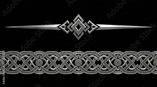 Intricate Decorative Borders Charting Forgotten Realms Across Five Ancient Epic Fantasy Sagas