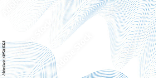 Fotografia Blue dotted wave line pattern