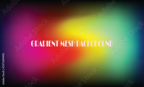 Vibrant abstract gradient mesh background, with flowing colors, and soft light effects